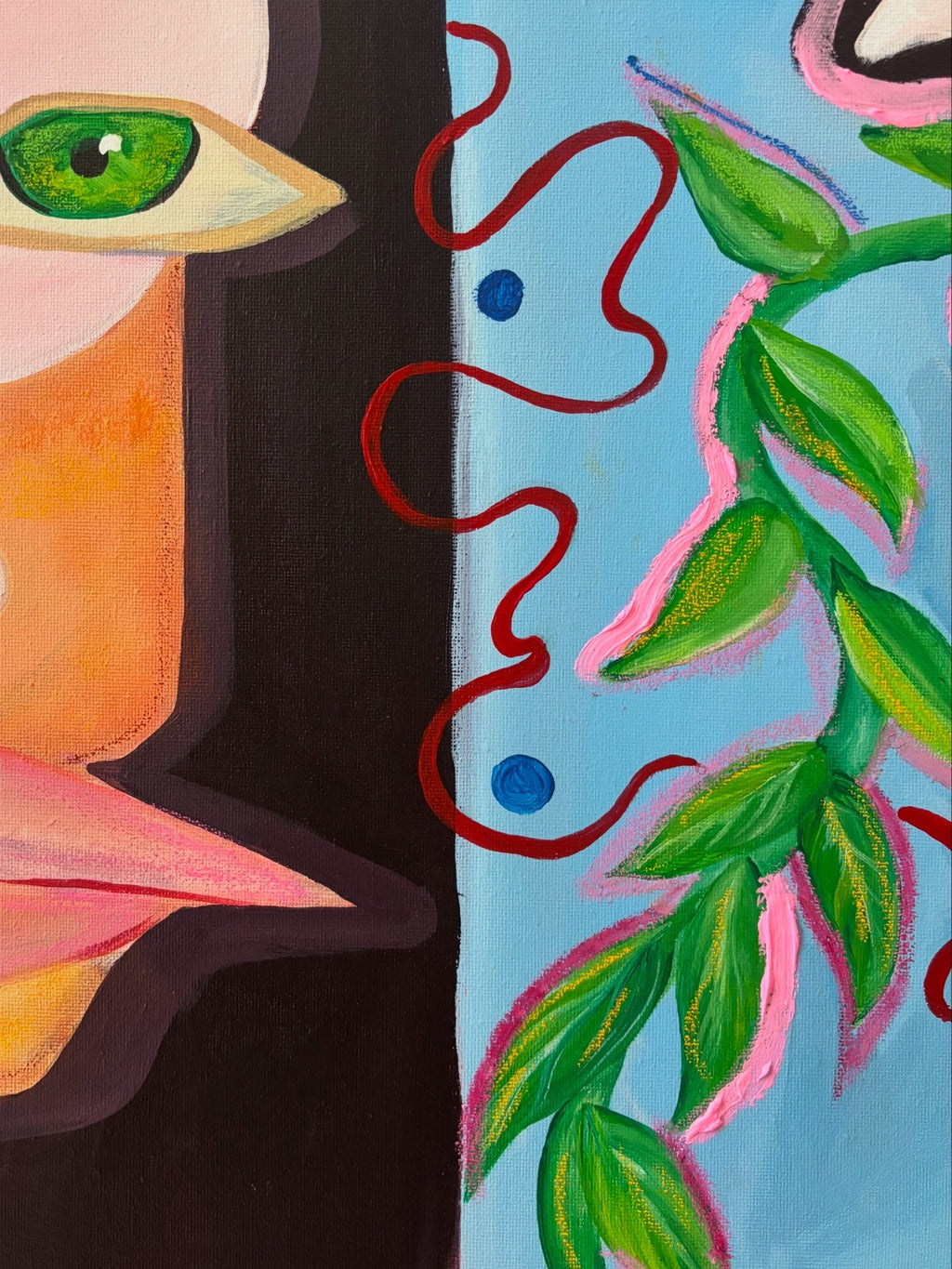 Reaching For The World - Acrylic Painting
