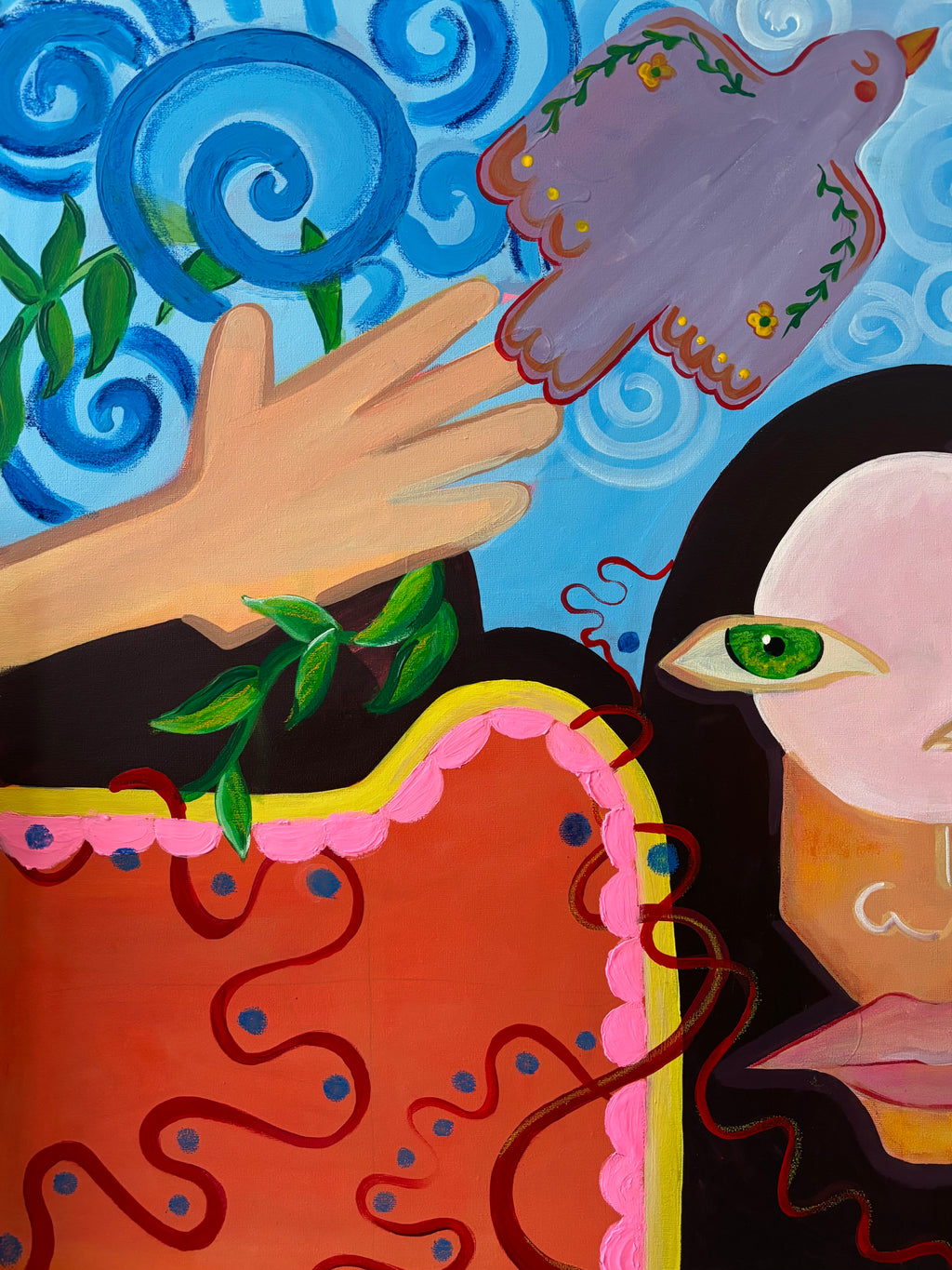 Reaching For The World - Acrylic Painting